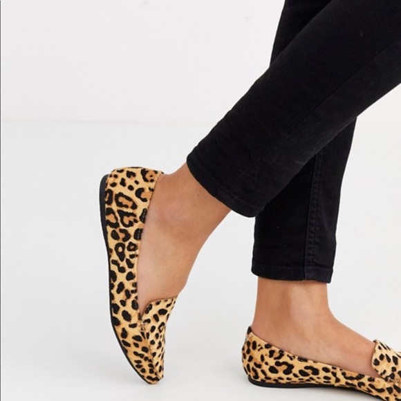 Steve Madden feather flat shoes in leopard print - Picture 3 of 5